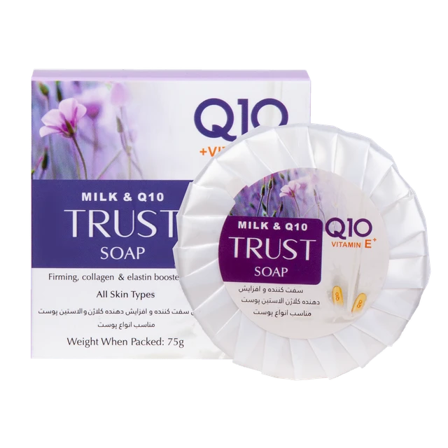 صابون Q10 و شیر Trust
